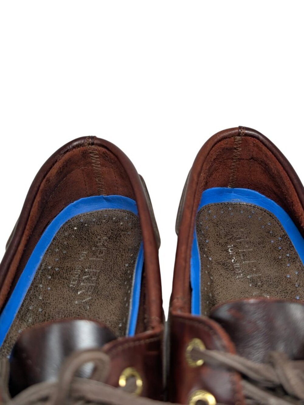 Sperry Top Sider Men's 11.5 Amaretto Brown Leather Original 2-Eye Boat Shoes - Picture 7 of 11